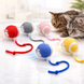 Интерактивный движущийся мяч для кошек с хвостиком | USB игрушка для котов и собак 058 фото 1